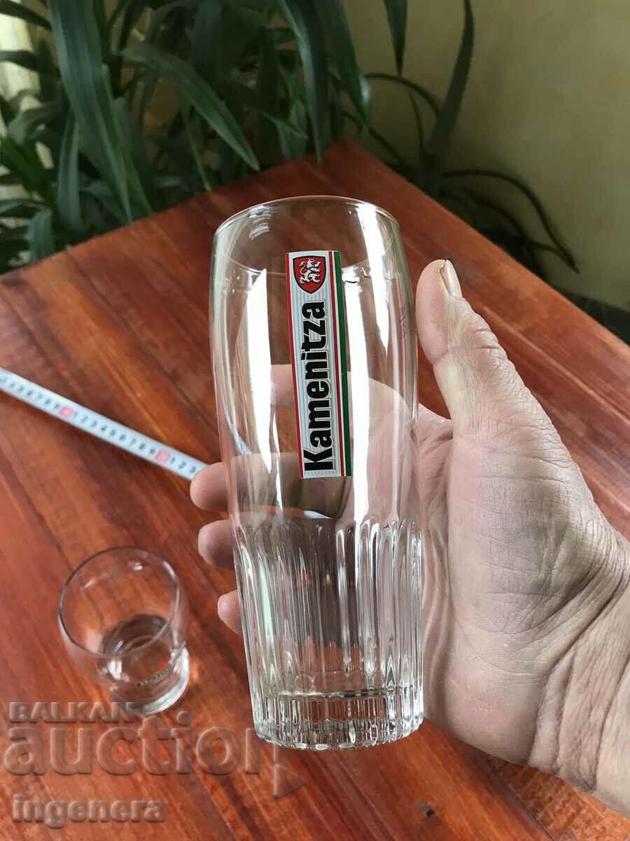 Auction GLASS BEER MUG ADVERTISING GLASS-2 PCS Auction GLASS BEER MUG ADVERTISING GLASS-2 PCS