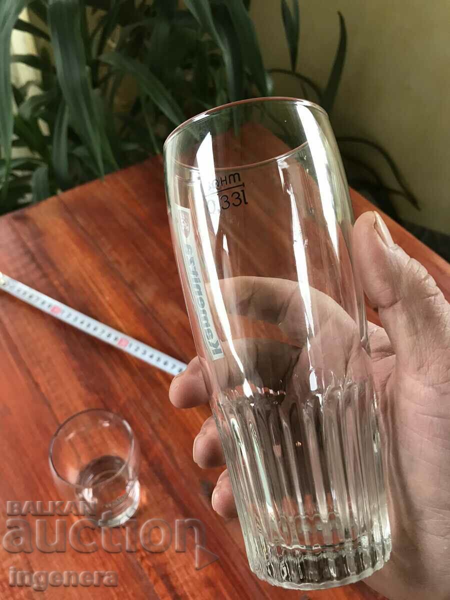 Delivery of GLASS BEER MUG ADVERTISING GLASS-2 PCS Delivery of GLASS BEER MUG ADVERTISING GLASS-2 PCS