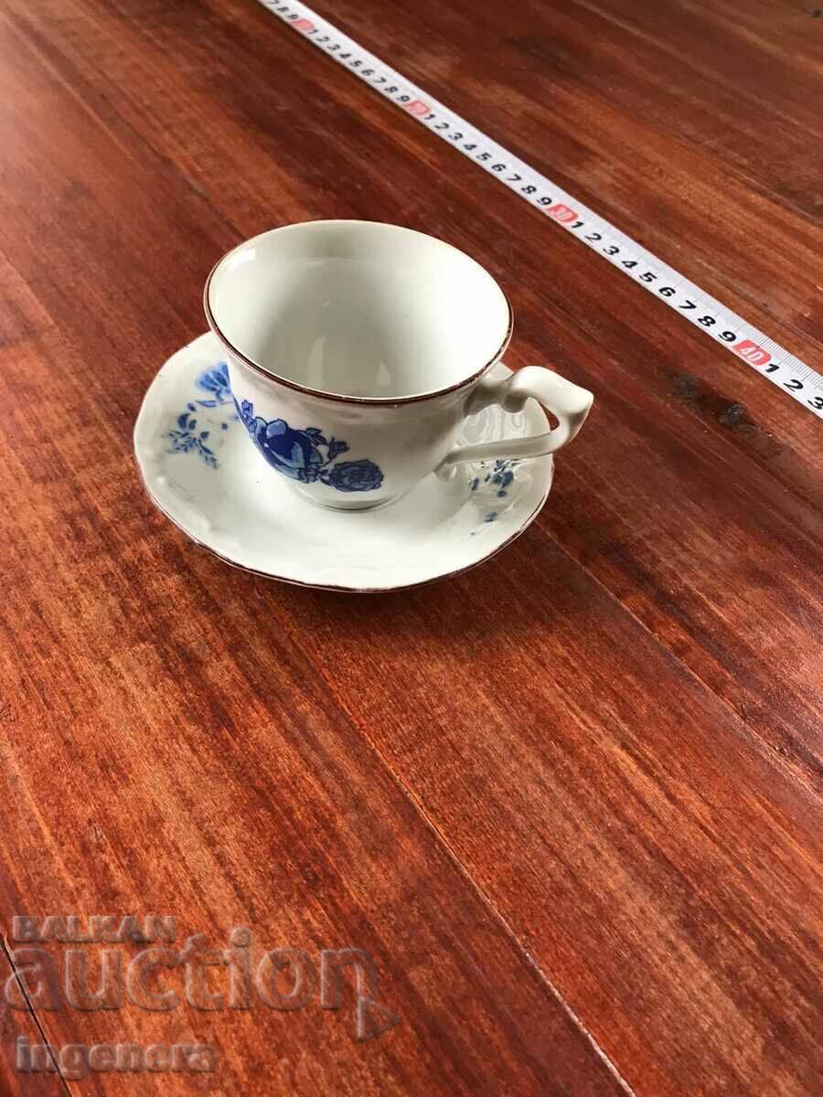PORCELAIN CUP AND SAUCE SET FOR BULGARIA COLLECTION