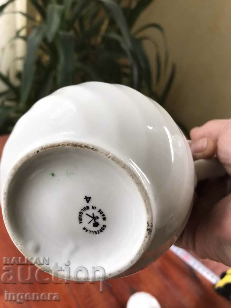 PORCELAIN KETTLE KETTLE BULGARIA - 6 PORCELAIN KETTLE KETTLE BULGARIA - 6
