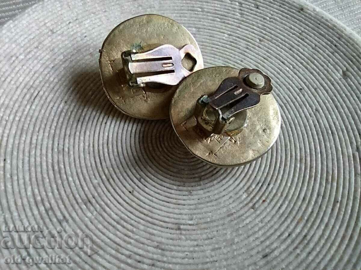 Earrings, designer, large massive, clip Kern - 5 Earrings, designer, large massive, clip Kern - 5