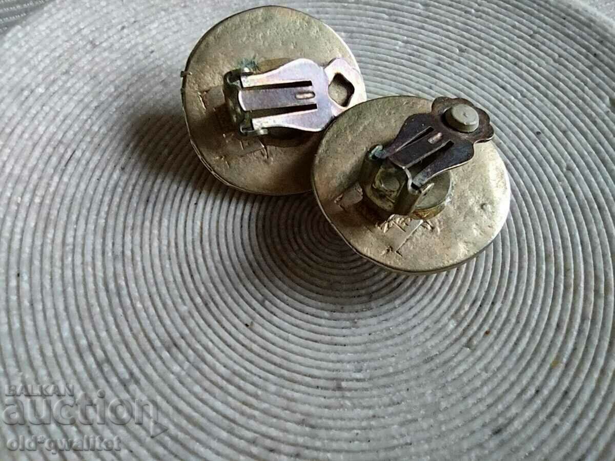 Earrings, designer, large massive, clip Kern - 6 Earrings, designer, large massive, clip Kern - 6