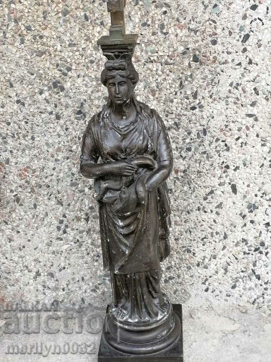 Statueta figura zeita REGUL sculptura din plastic inceputul secolului XX