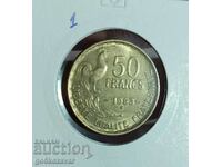 Франция 50 франка 1953г