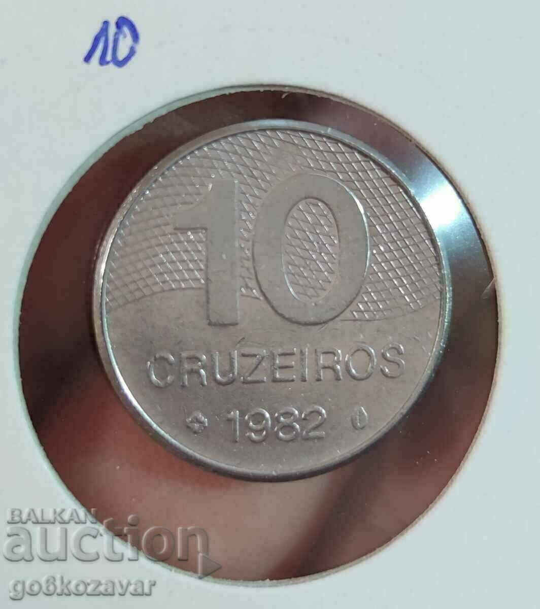 Бразилия 10 Крузейру 1982г