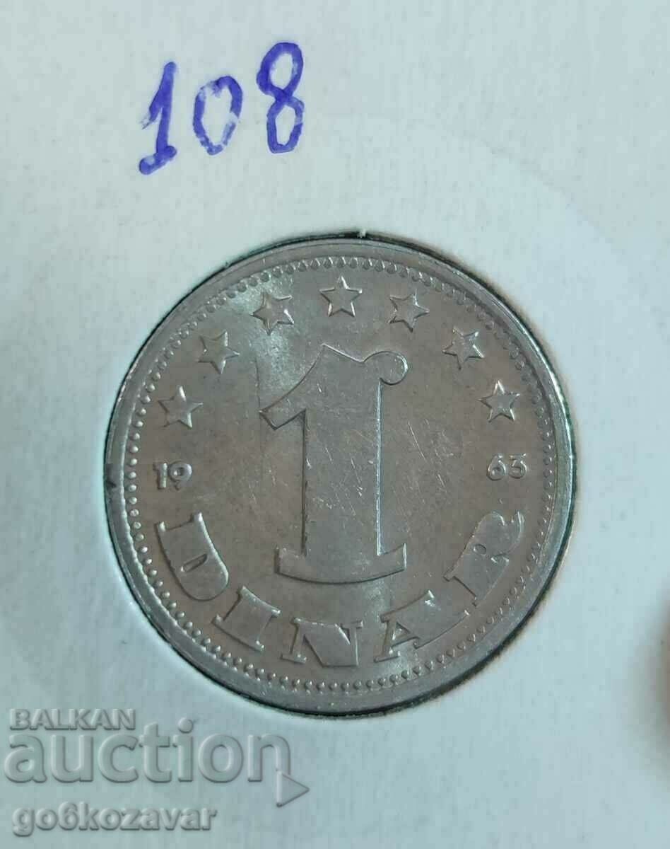 Iugoslavia 1 dinar 1965 UNC
