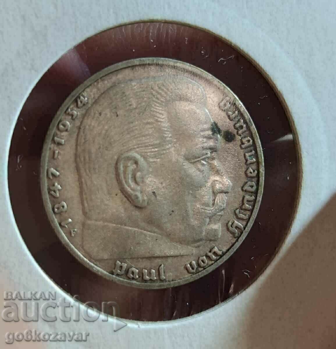 Германия Трети райх! 2 марки 1938г Сребро. с цена € 18.00 | 35.20 лв.