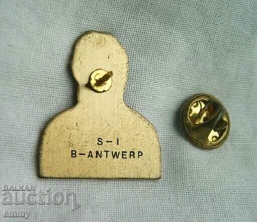 Σήμα ποδοσφαίρου - Stephan Demolle, πρώην ποδοσφαιριστής του Βελγίου με τιμή 1.50 BGN | € 0.77