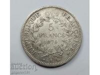 5 франка сребро Франция 1875 А  - сребърна монета #109