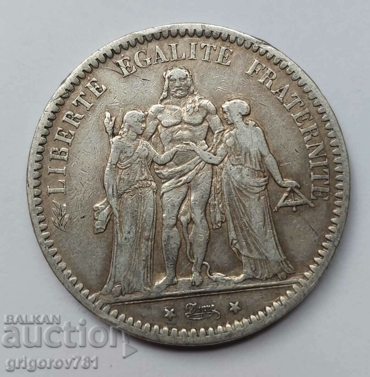 5 Φράγκα Ασήμι Γαλλία 1873 Α - Ασημένιο νόμισμα #133 με τιμή € 34.26 | 67.01 BGN