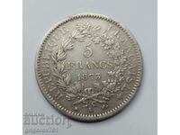 5 франка сребро Франция 1873 А  - сребърна монета #133