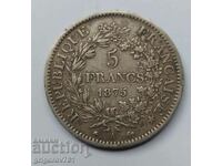 5 франка сребро Франция 1875 А  - сребърна монета #130