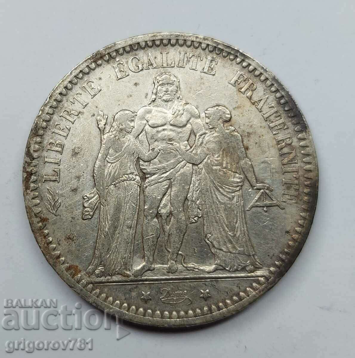 5 Φράγκα Ασήμι Γαλλία 1873 A - Ασημένιο νόμισμα #53 με τιμή € 34.26 | 67.01 BGN