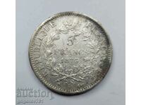 5 франка сребро Франция 1873 А  - сребърна монета #53