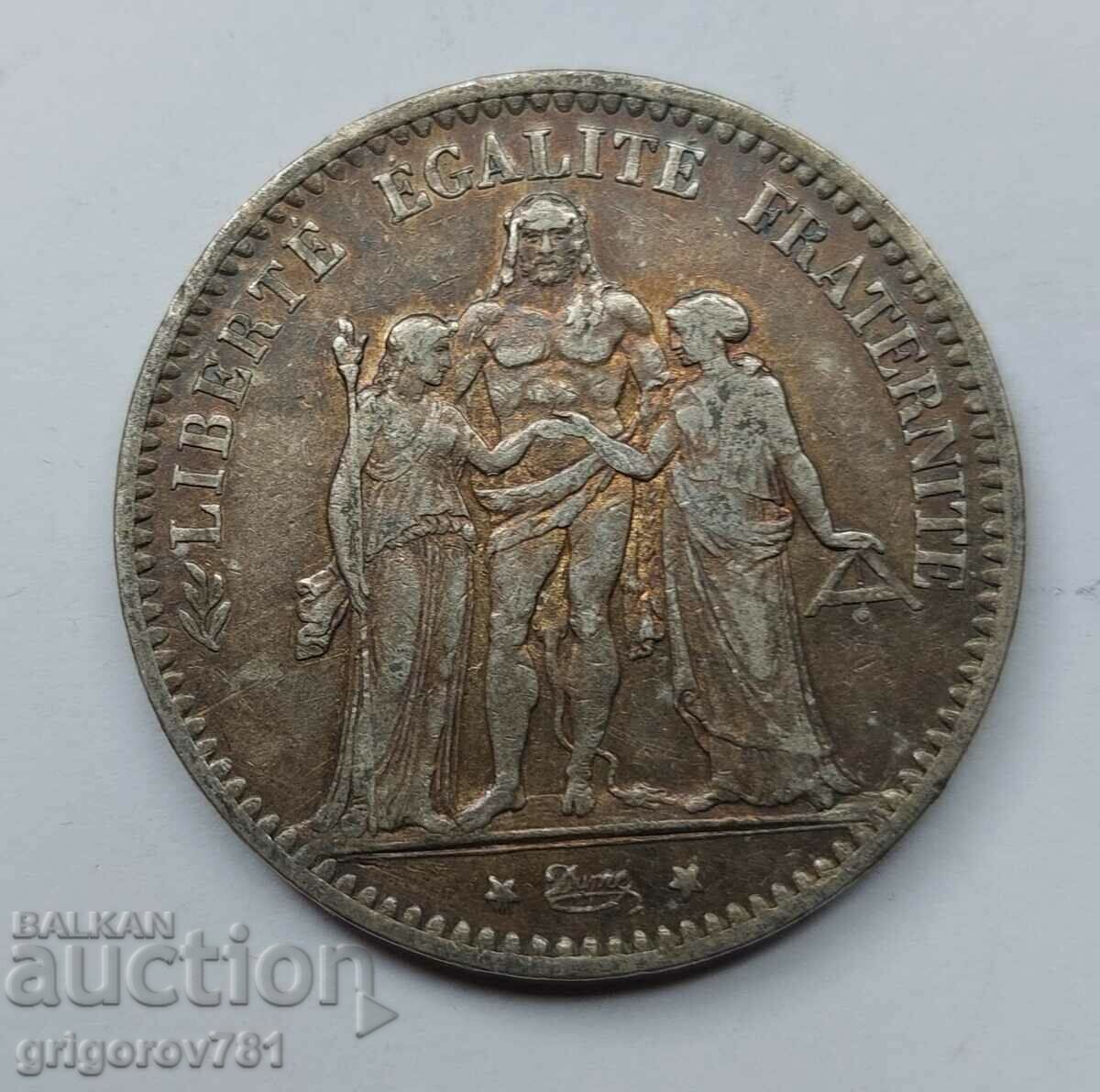 5 Φράγκα Ασήμι Γαλλία 1874 K - Ασημένιο νόμισμα #63 με τιμή € 34.26 | 67.01 BGN