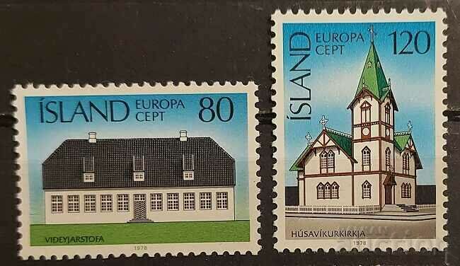 Islanda 1978 Europa CEPT Clădiri MNH