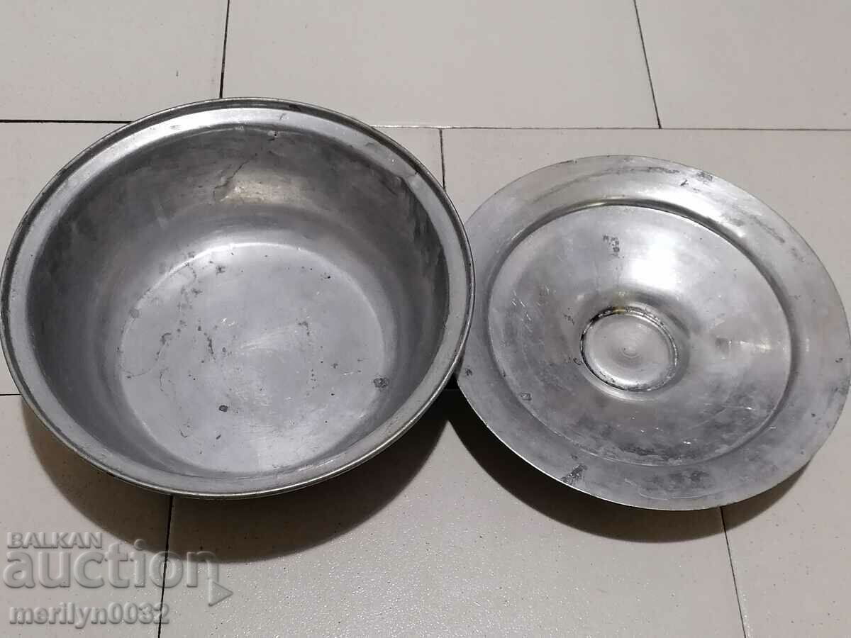 Χάλκινη κατσαρόλα με καπάκι χάλκινο σκεύος χύτρα λέβητας μπασάν με τιμή € 91.30 | 178.57 BGN