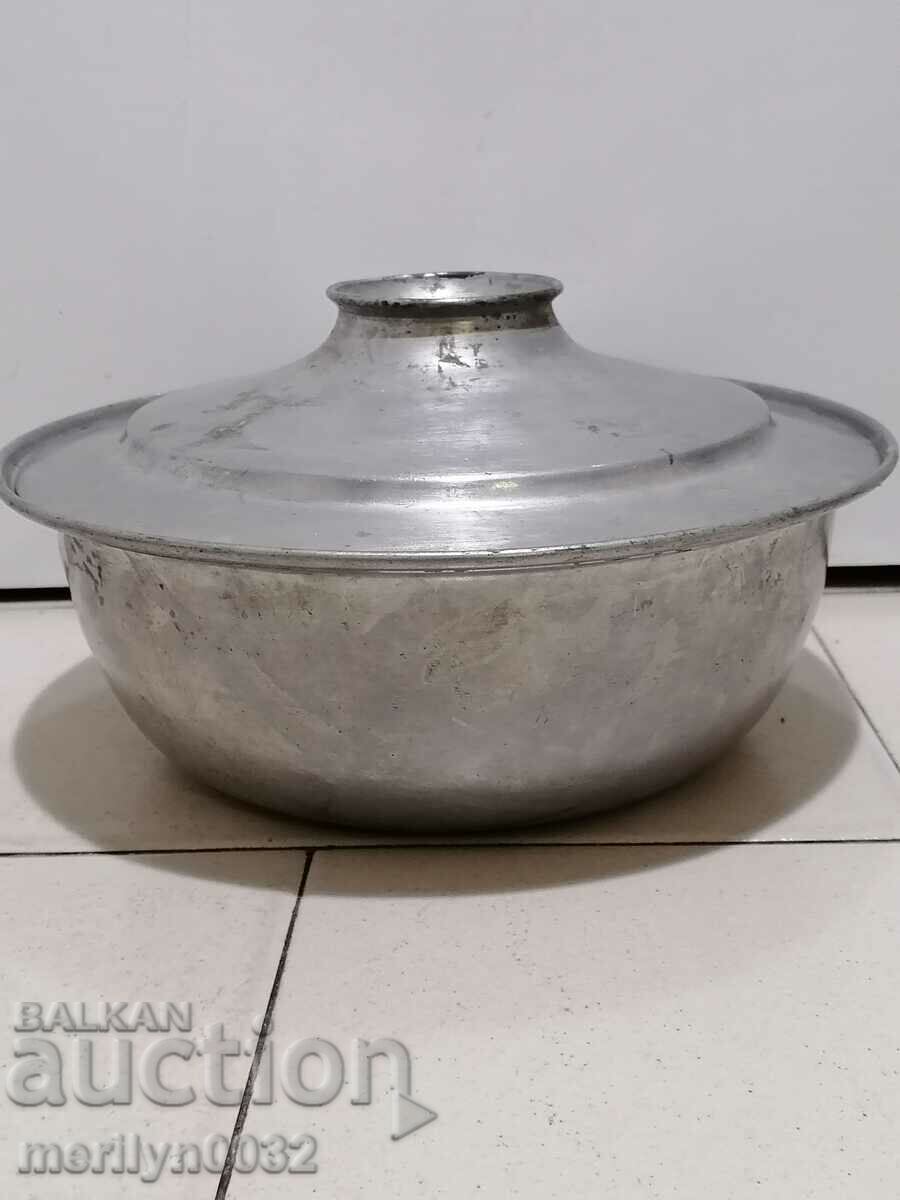 Медна тенджера с капак бакър меден съд котел басан - 7 Медна тенджера с капак бакър меден съд котел басан - 7