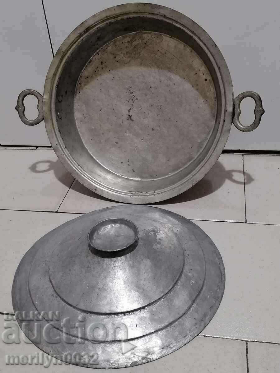 Delivery of Tray with lid copper kadaifnik copper vessel sahan copper pan tas Delivery of Tray with lid copper kadaifnik copper vessel sahan copper pan tas