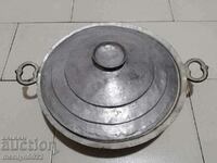 Tray with lid copper kadaifnik copper vessel sahan copper pan tas