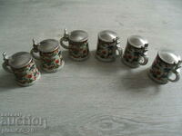 #*6929 old small porcelain mugs BMF