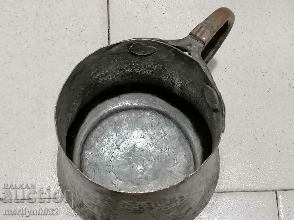 Παράδοση Κονσερβοποιημένη κανάτα Revival Χάλκινη χάλκινη κύλικα κατσαρόλας