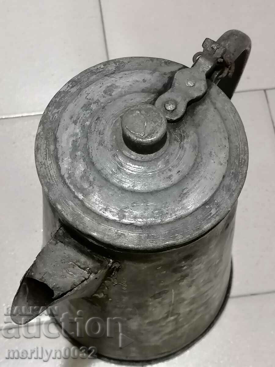 Revival tinned jug fluted copper copper pot teapot - 6 Revival tinned jug fluted copper copper pot teapot - 6