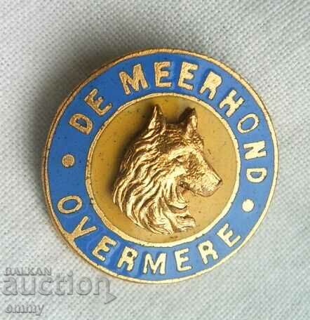 Promotional badge - De Meerhond mobile grooming salon