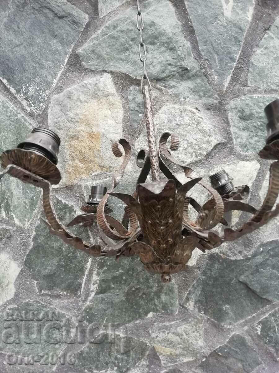 Παλαιός πολυέλαιος από σφυρήλατο σίδερο - 5 Παλαιός πολυέλαιος από σφυρήλατο σίδερο - 5