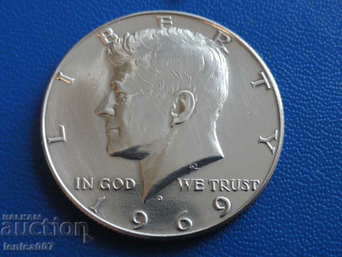 Auction USA 1969 - 1/2 dollar (D) Auction USA 1969 - 1/2 dollar (D)
