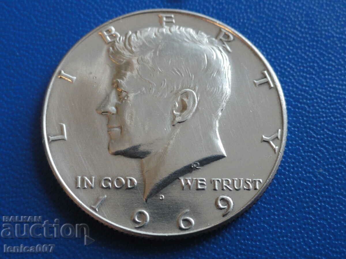 USA 1969 - 1/2 dollar (D) USA 1969 - 1/2 dollar (D)