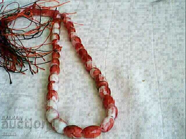 old beautiful rosary made of natural stones