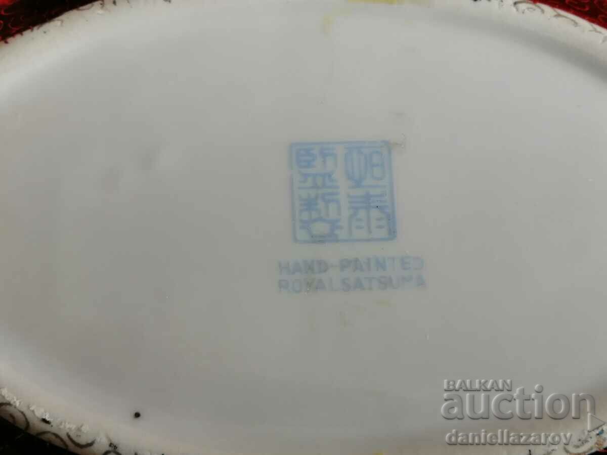 Roql SATSUMA Old Japanese Porcelain Jewelry Box - 5