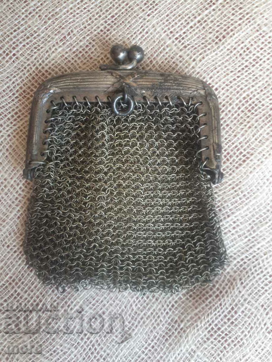 Метално старинно малко дамско портмоне
