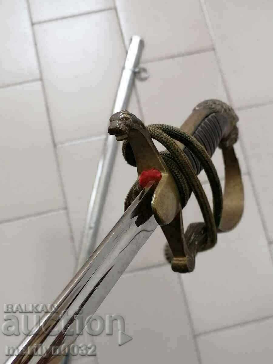 Παράδοση Σπαθί αξιωματικού της γερμανικής Βέρμαχτ με θήκη και λαβή Παράδοση Σπαθί αξιωματικού της γερμανικής Βέρμαχτ με θήκη και λαβή