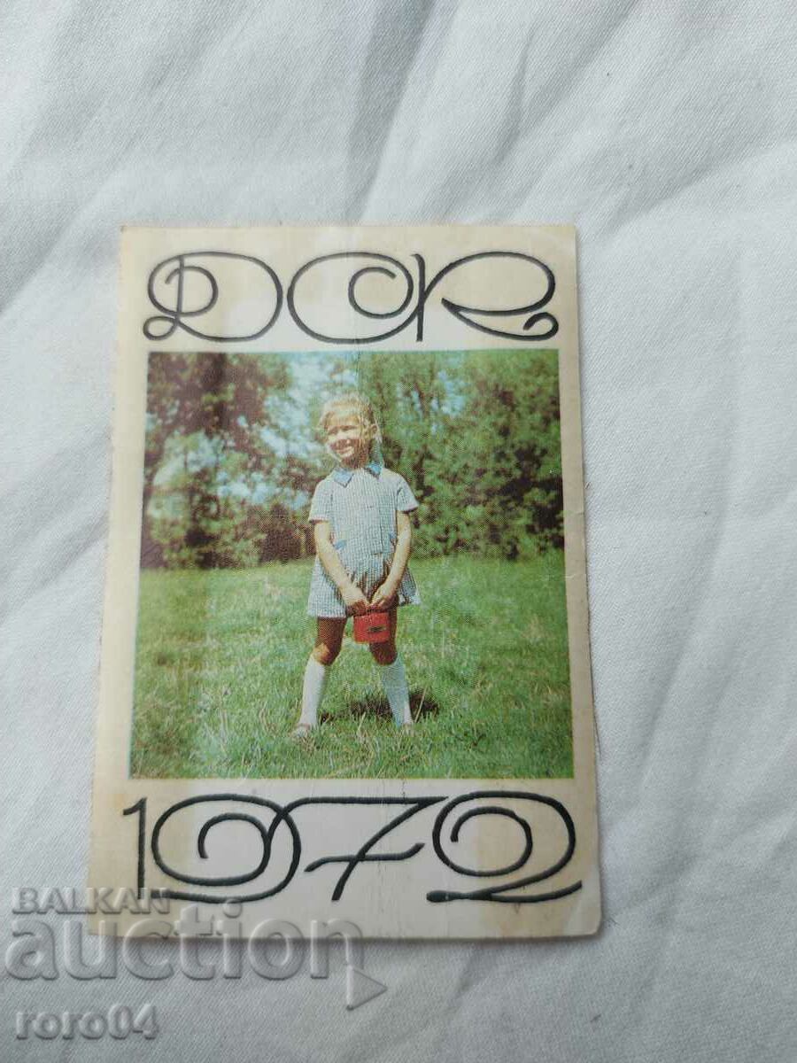 Delivery of CALENDAR - 1972 Delivery of CALENDAR - 1972