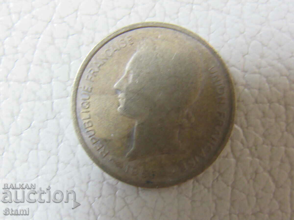 Delivery of Togo - 5 francs - 1956, 4D