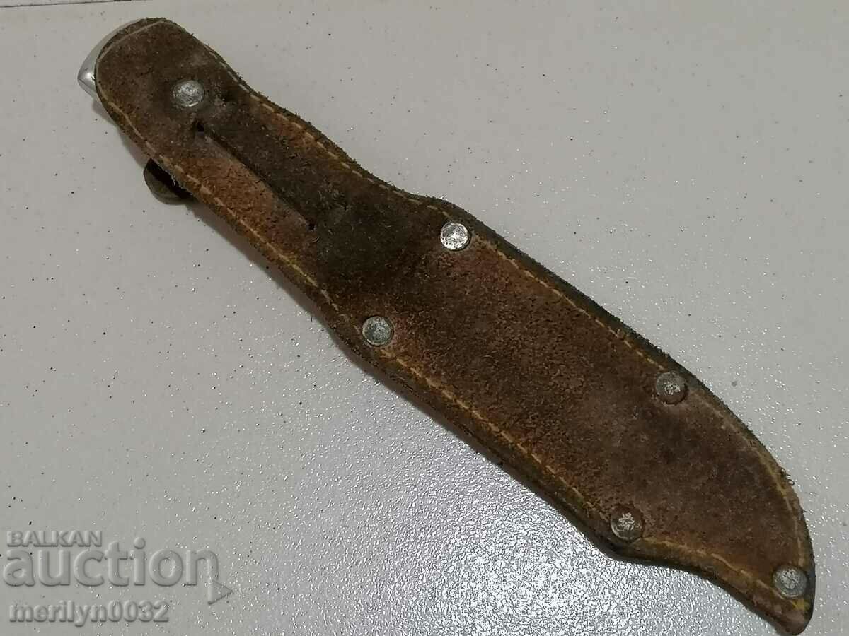 Δημοπρασία Παλιό κυνηγετικό μαχαίρι με στιλέτο kania, λεπίδα