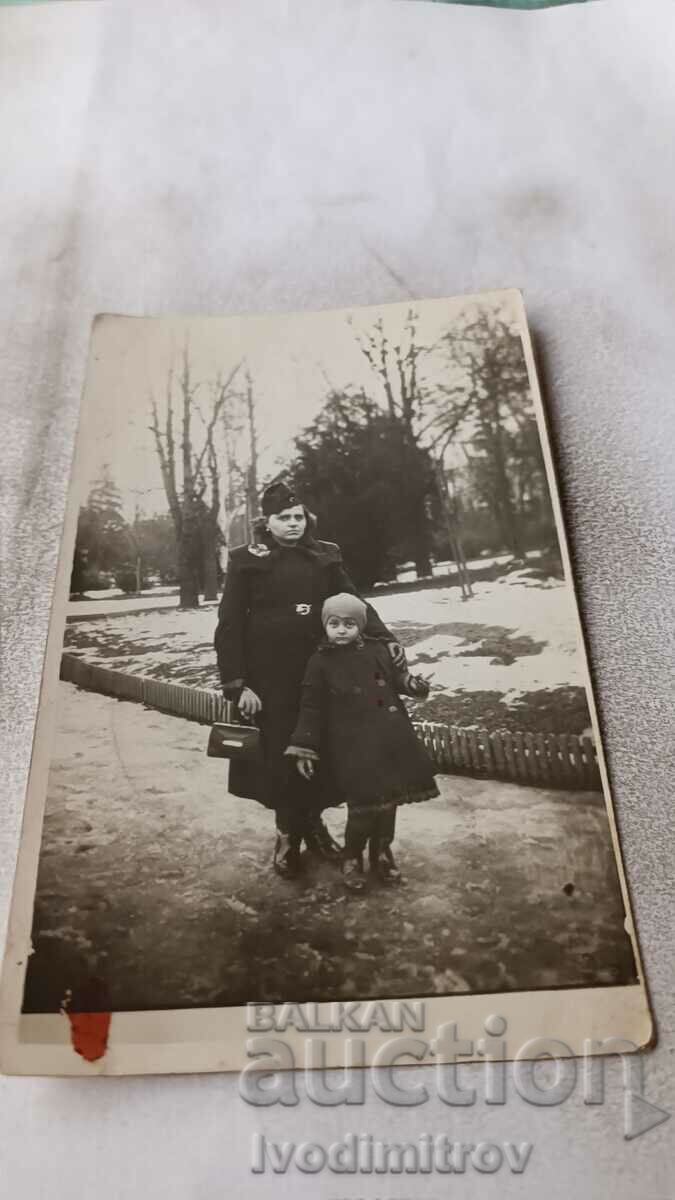 Photo Sofia A woman and a little girl in the Boris Garden 1938