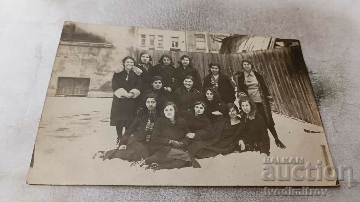 S. Sofia Schoolgirls in the courtyard of Knyaginya Maria Luiza school, 1931