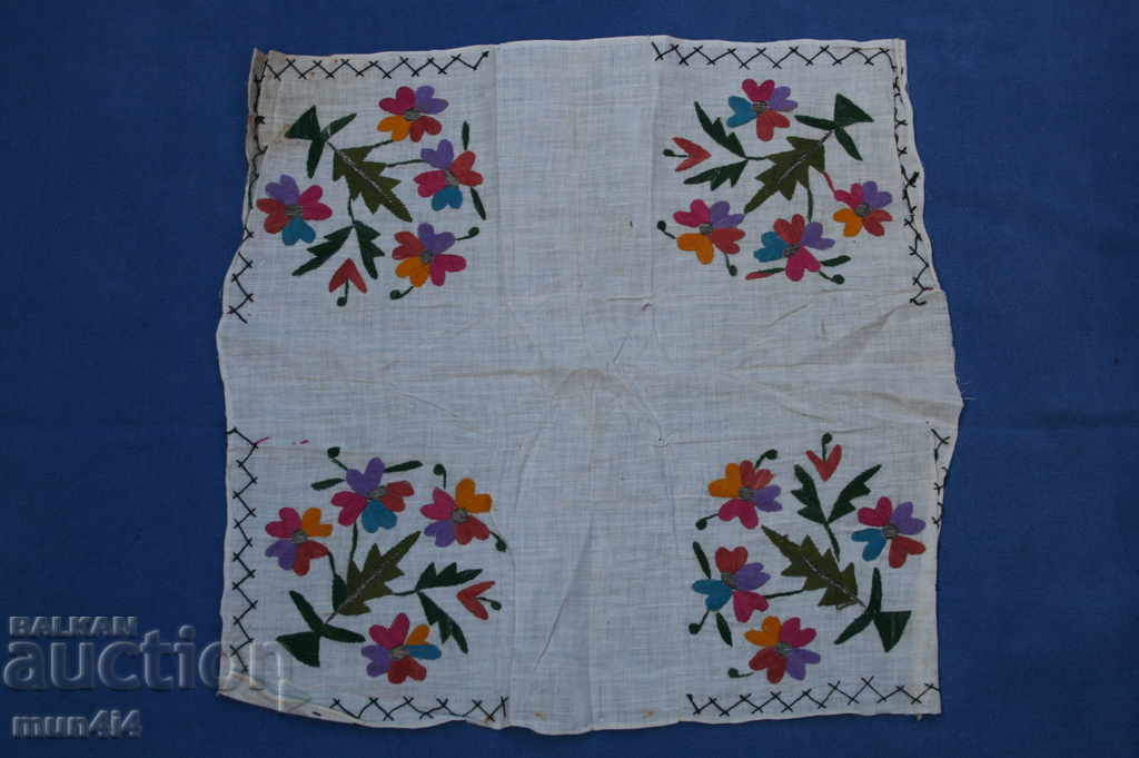 Authentic old tablecloth stitch embroidery