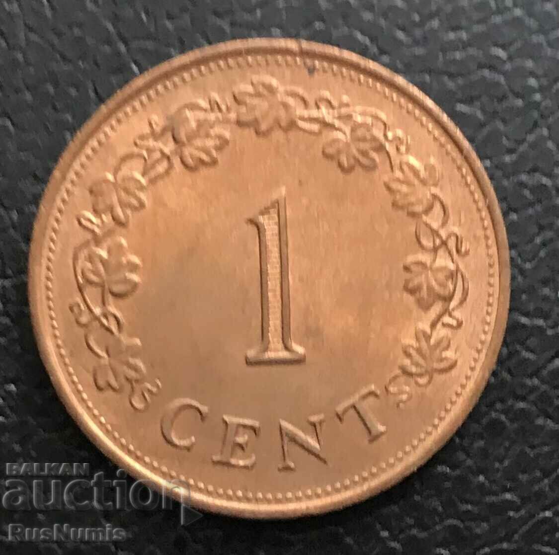 Malta. 1 cent 1977