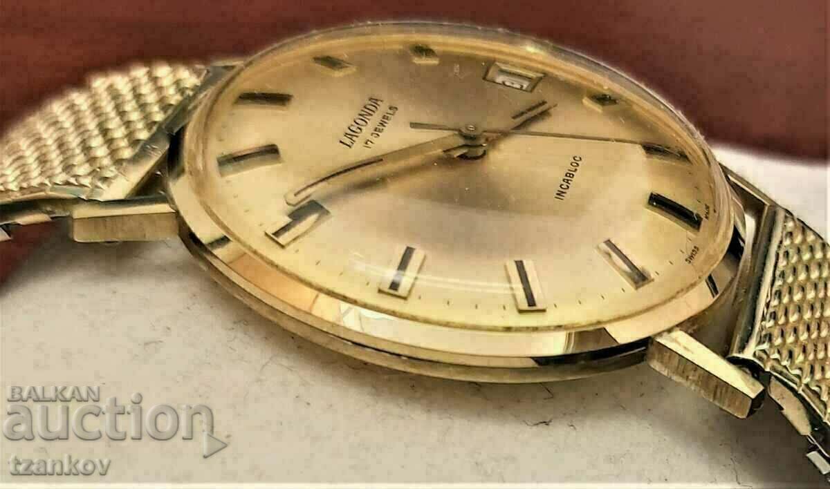 Licitație Ceas elvețian din aur 18k/750/ 1950 Stare 9/10
