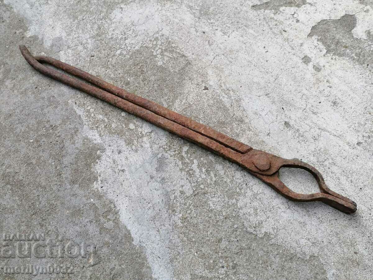 Old blacksmith's tongs, wrought iron, tile tool with price € 31.54 | 61.69 BGN