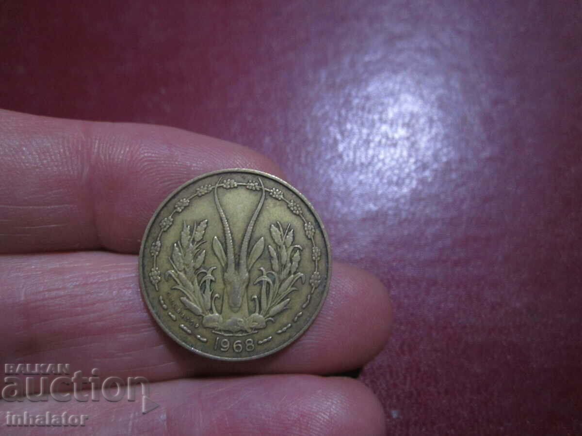 West Africa 10 francs - 1968