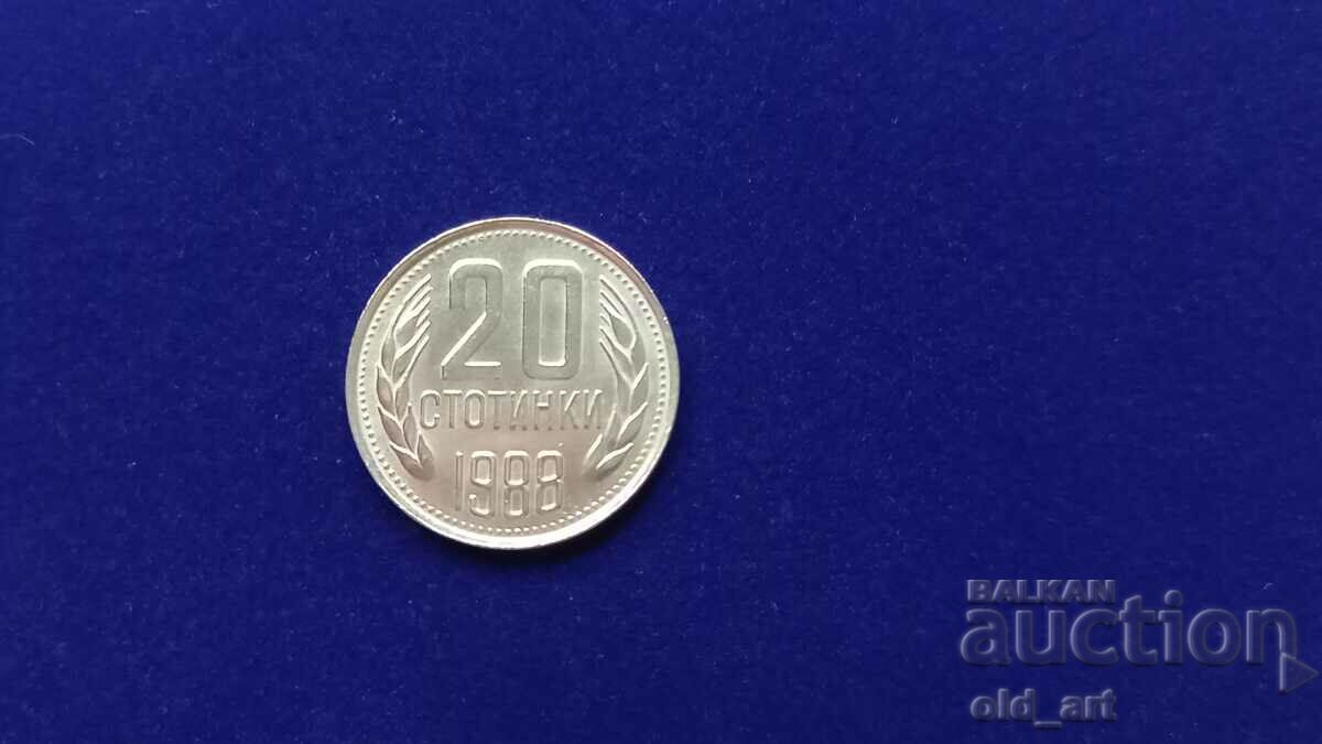 Monedă - 20 de cenți, 1988