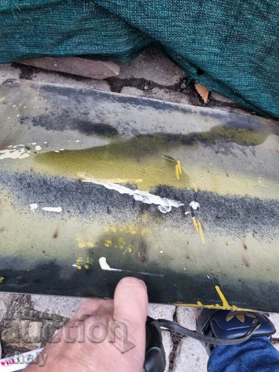 Huge enamel plaque. A big sign - 5