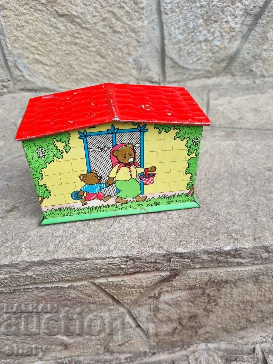 Old metal money box - 6