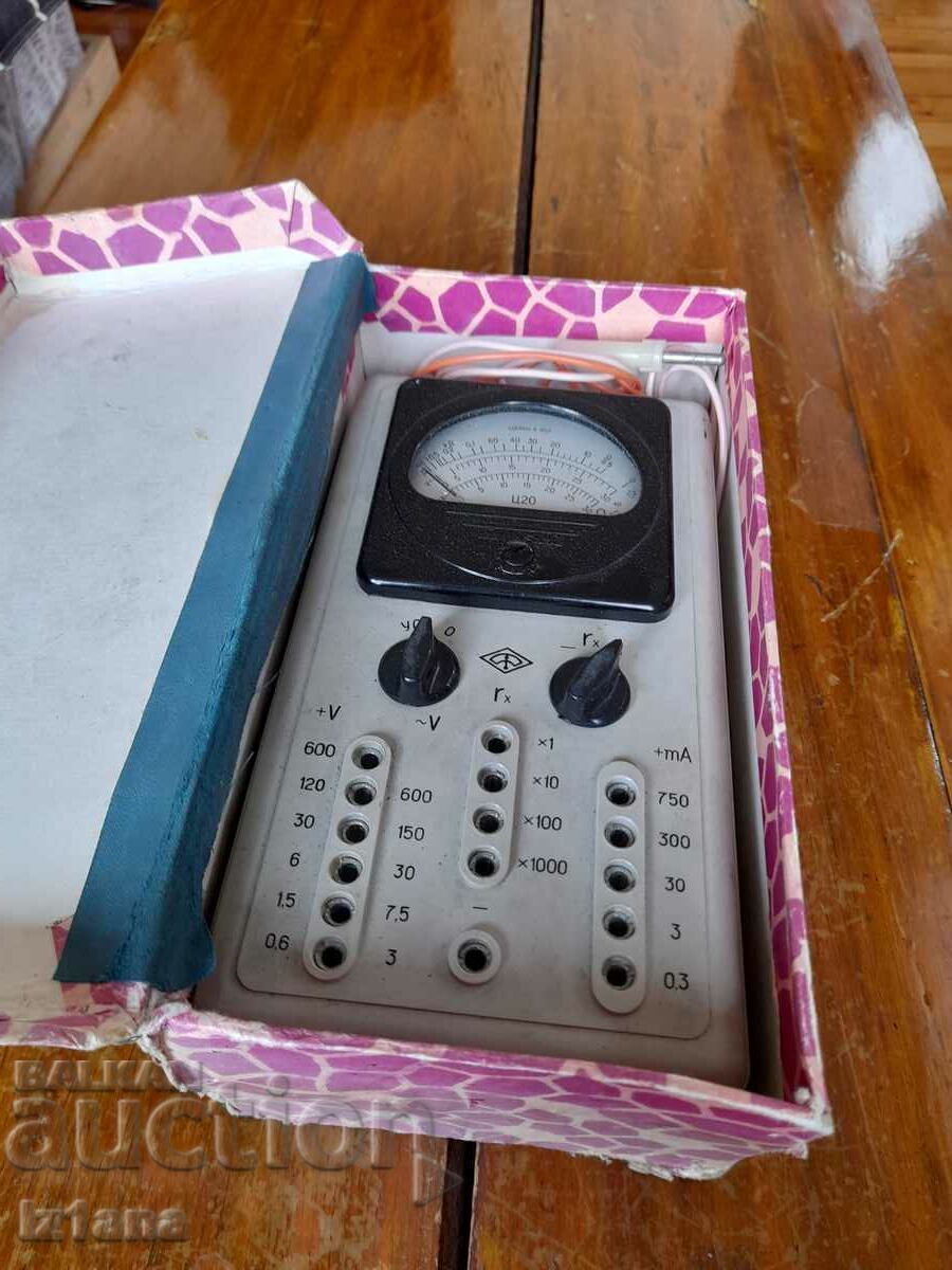 Old multimeter C20 with price 50.00 BGN | € 25.56 Old multimeter C20 with price 50.00 BGN | € 25.56
