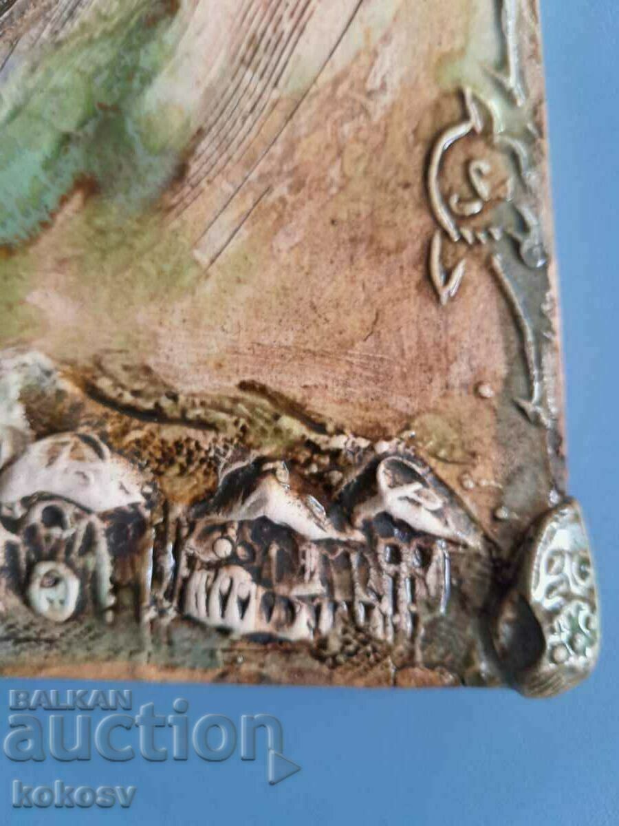 Decorative ceramic panel, Kuker with price 40.00 BGN | € 20.45 Decorative ceramic panel, Kuker with price 40.00 BGN | € 20.45